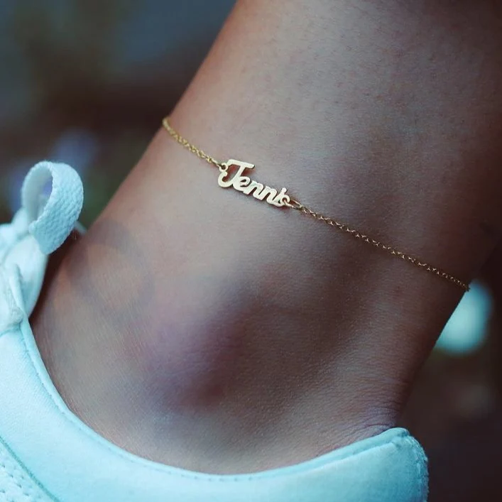 'Di Moda' Name Anklet - Image 3