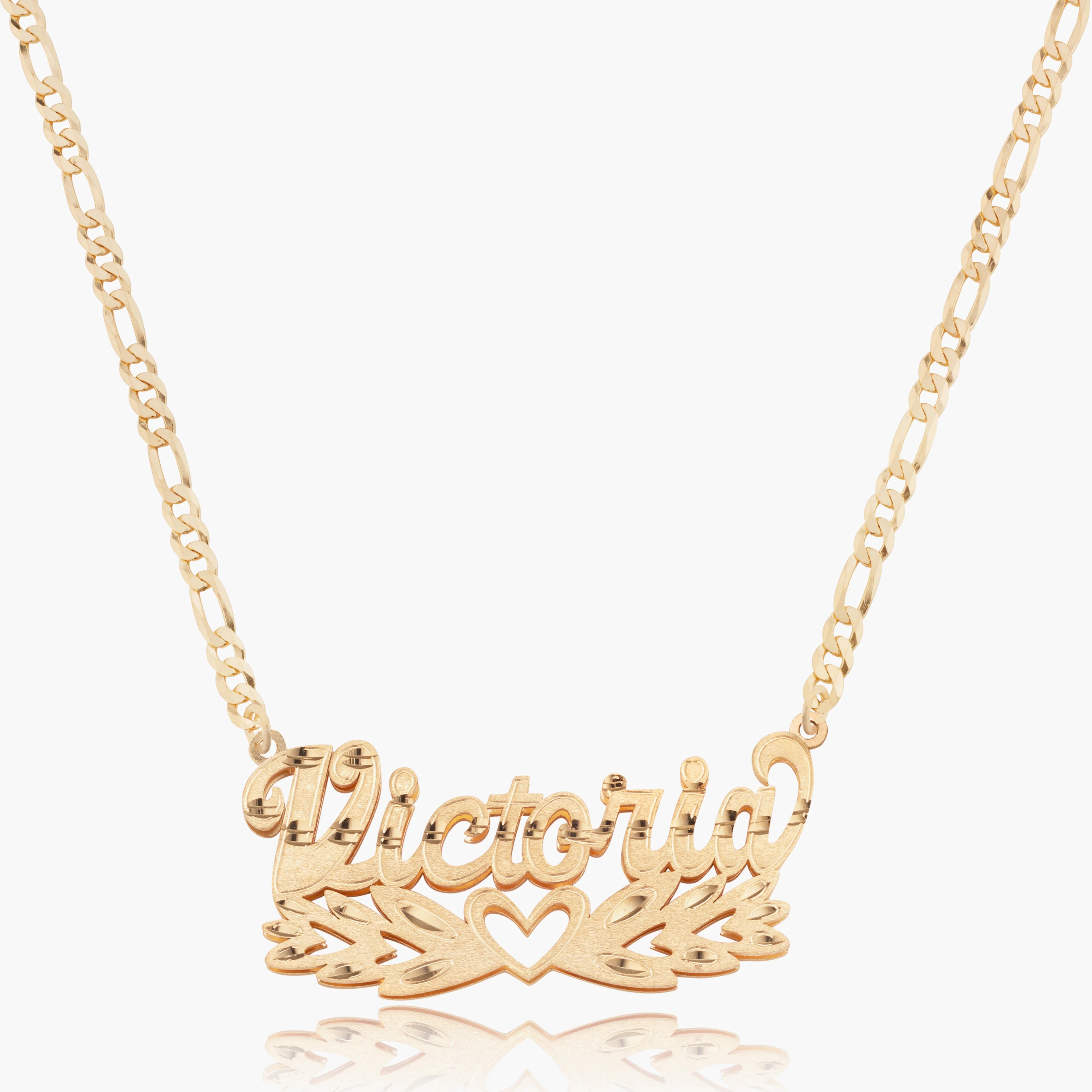 Double Plated Diamond Cut Name Necklace - Image 9