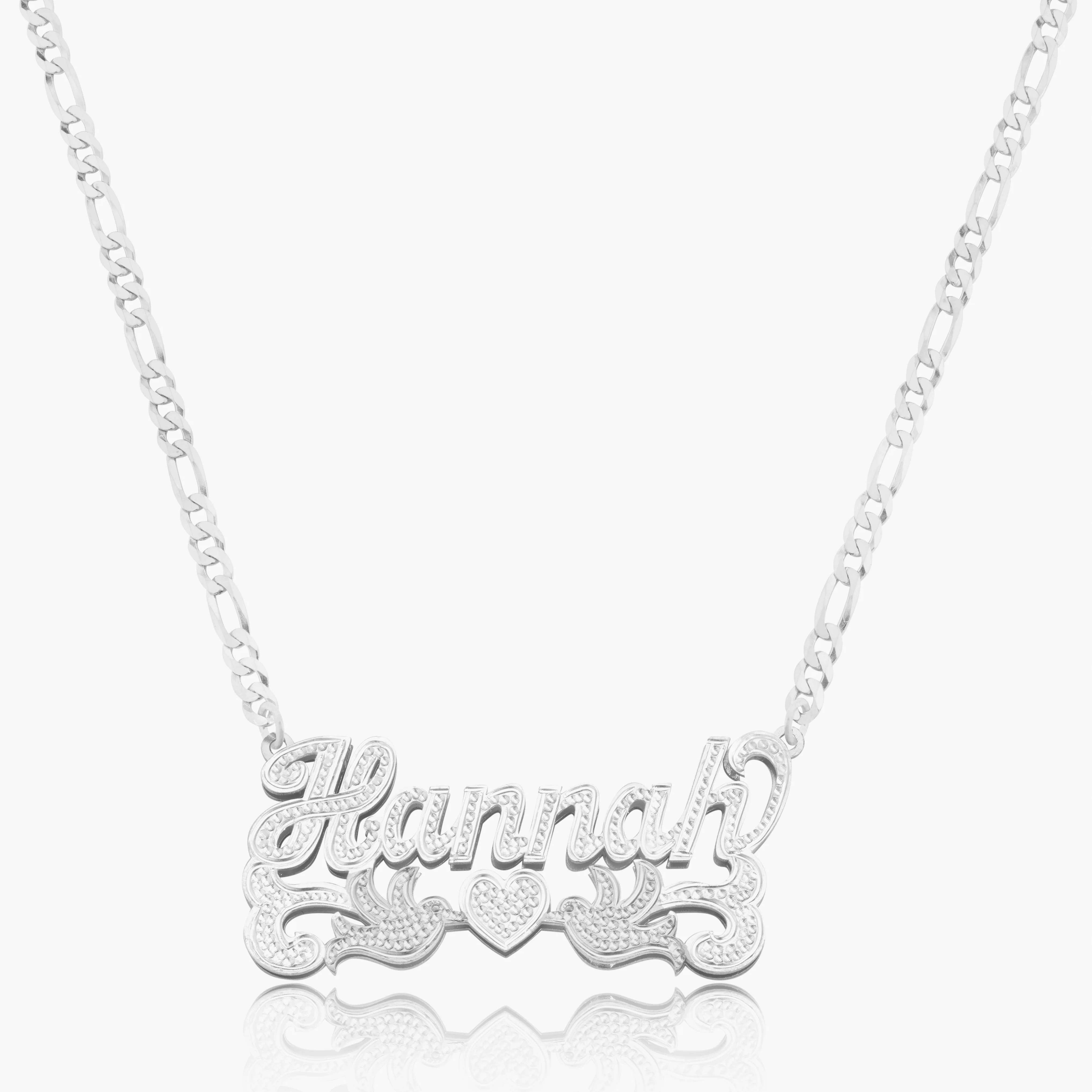 Double Plated Love Bird Name Necklace - Image 6