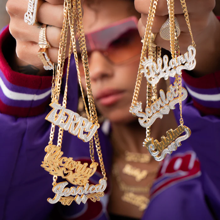 Double Plated Princess Crown Name Necklace - Image 6