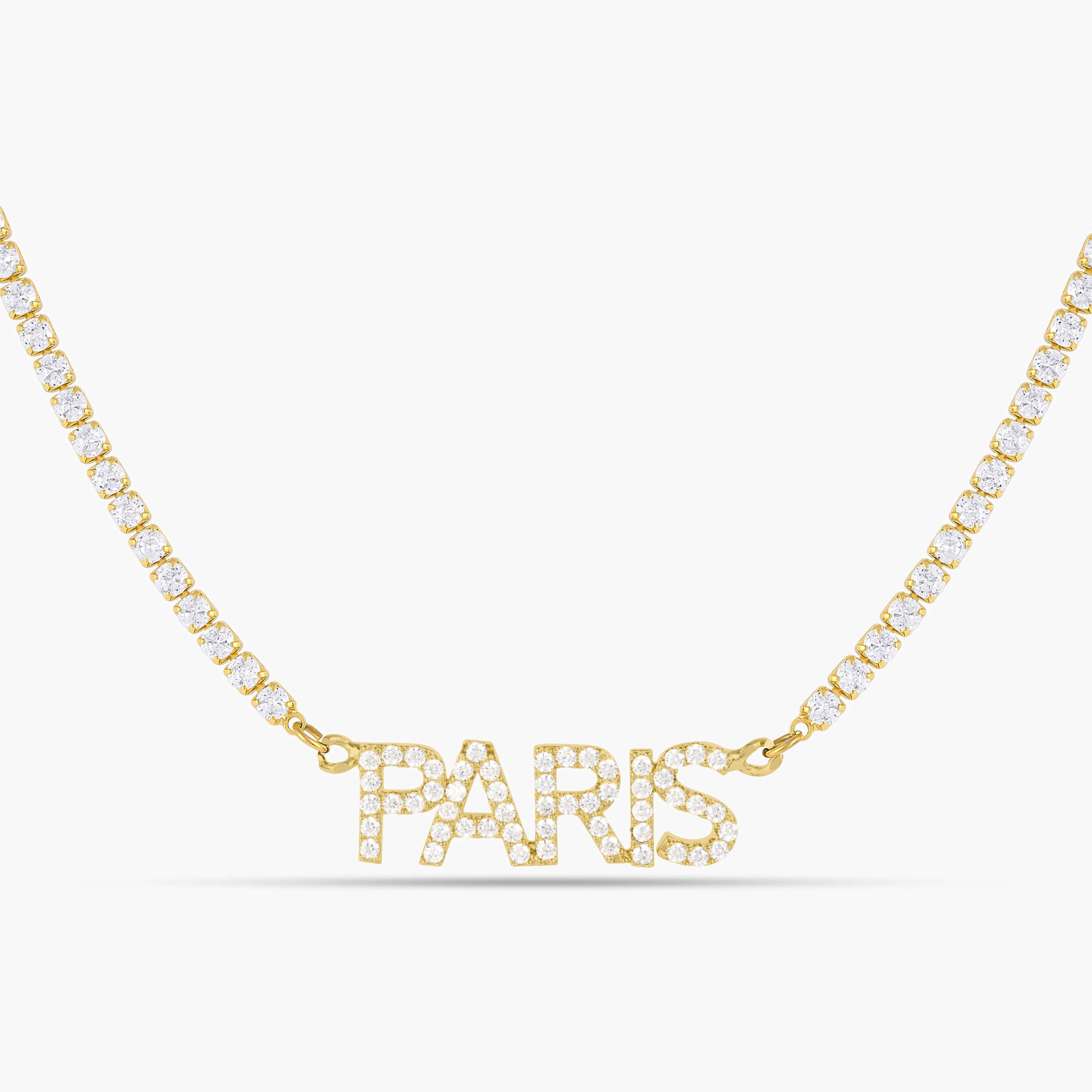 Iced Block Name Necklace w/ Cuban Chain