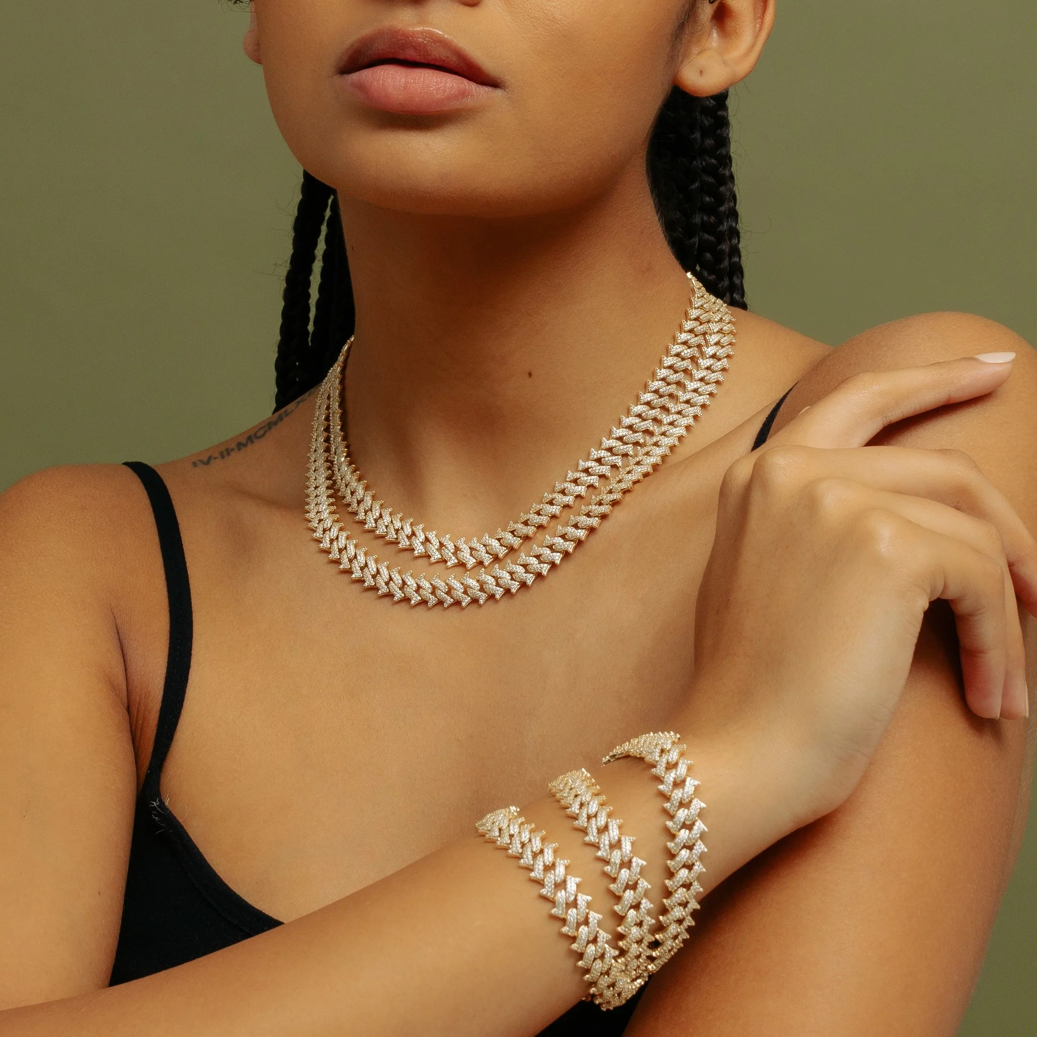 Iced Spiked Cuban Chain - Image 2