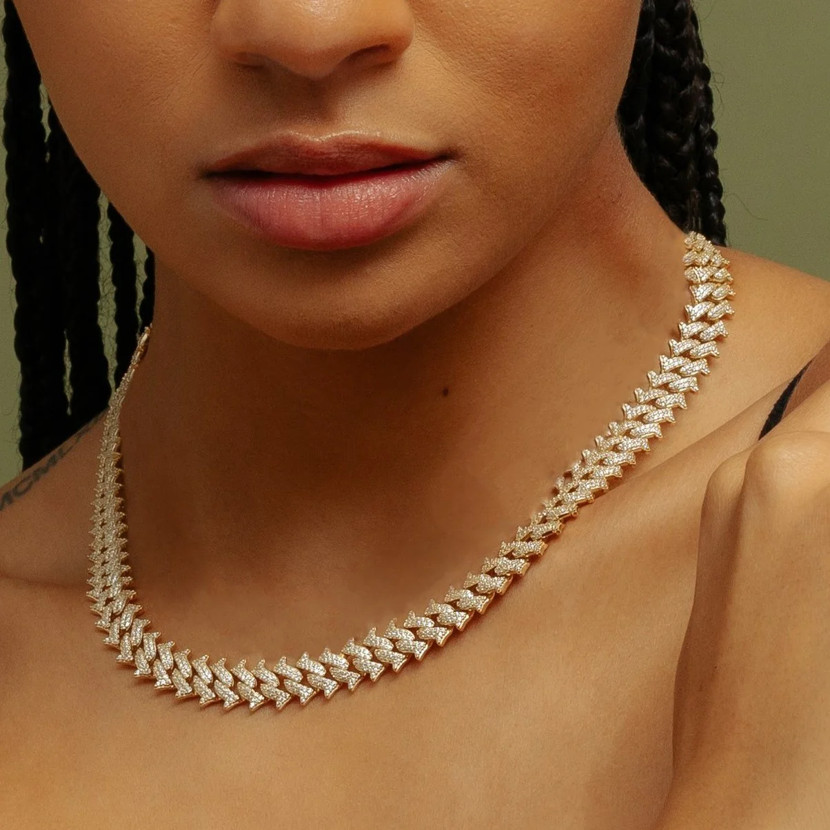 Iced Spiked Cuban Chain - Image 4