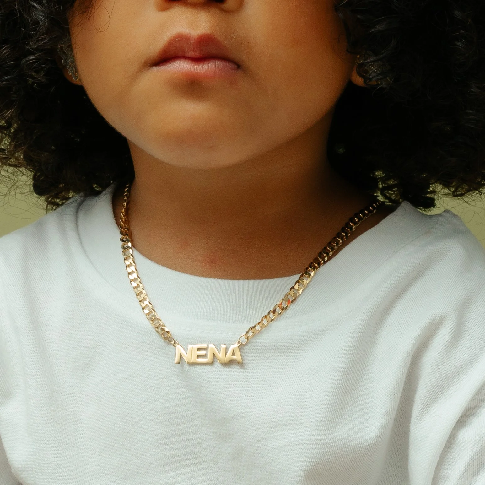 Kid's Mini Nameplate Necklace - Image 3