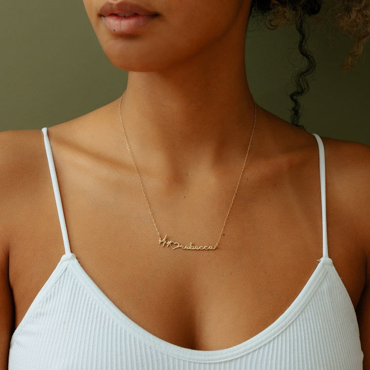 Heartbeat Name Necklace - Image 4