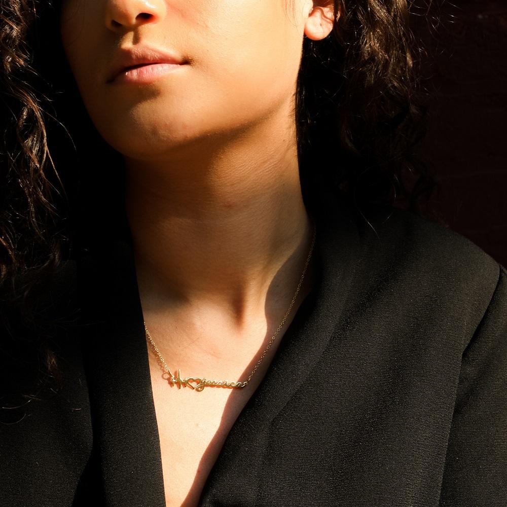Heartbeat Name Necklace - Image 5