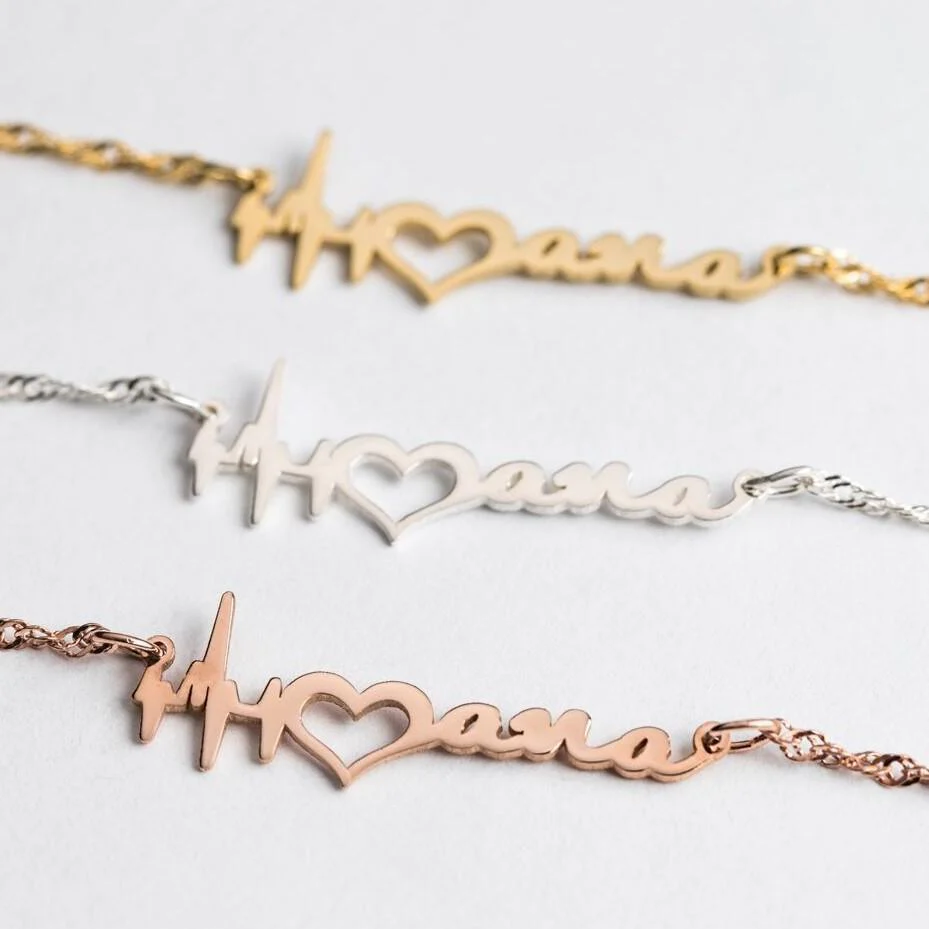 Heartbeat Name Necklace - Image 6