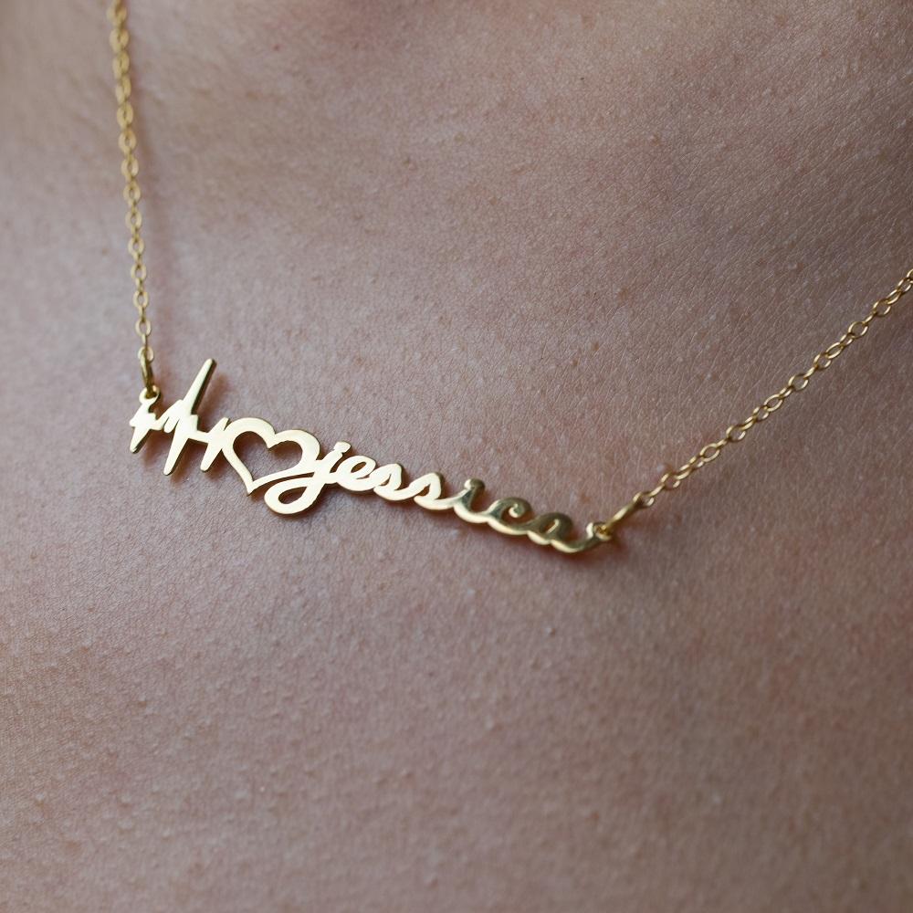 Heartbeat Name Necklace - Image 7