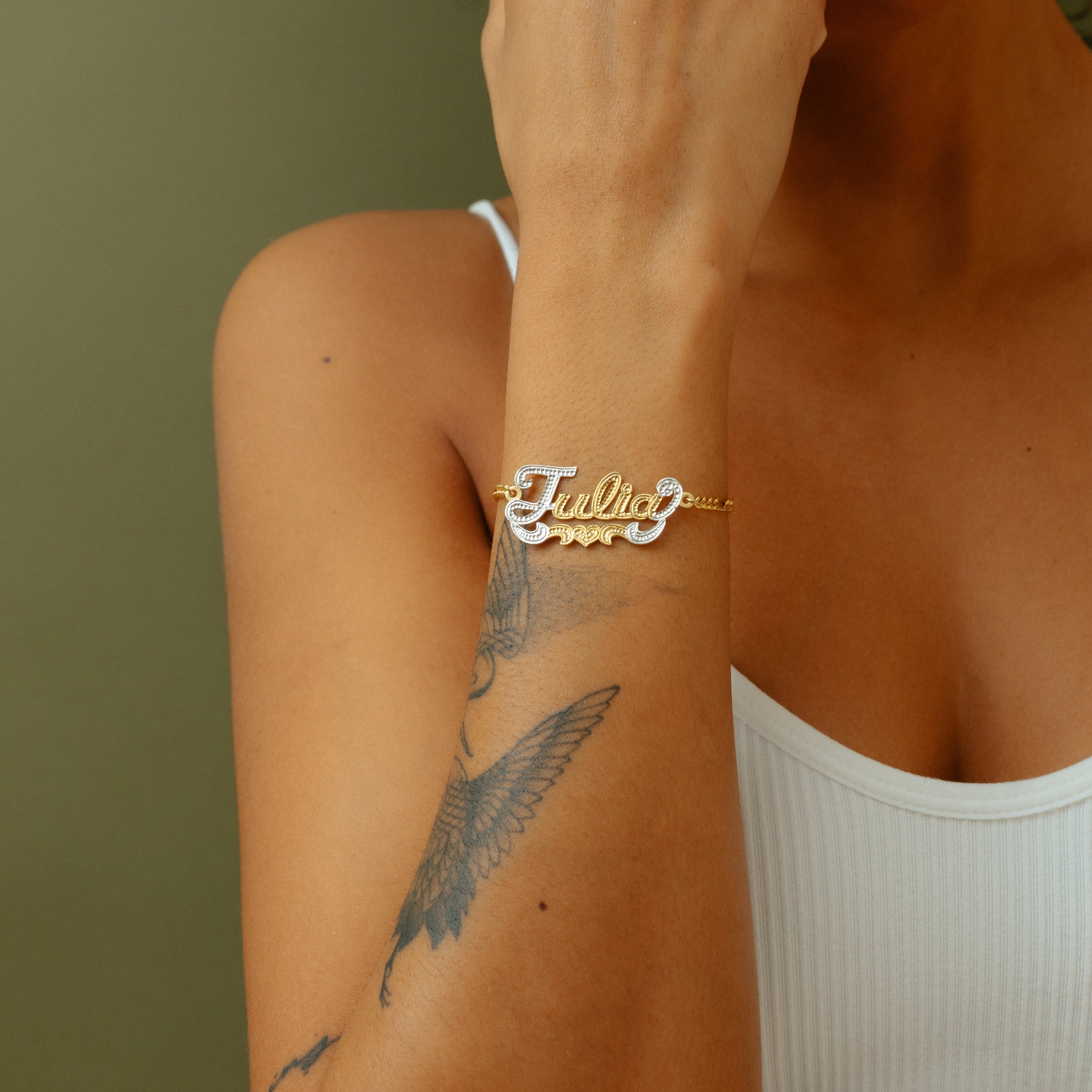 Two-tone Name Bracelet - Image 4